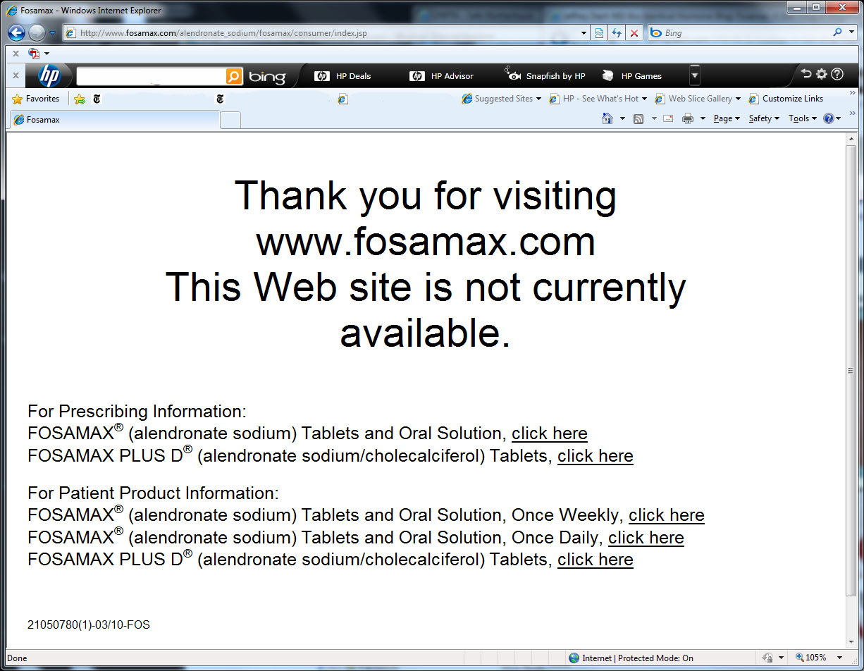 Welcome to Fosamax.com...NOT