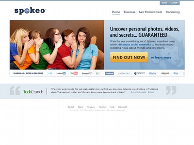 Remove yourself, and your "secrets" from Spokeo.com NOW